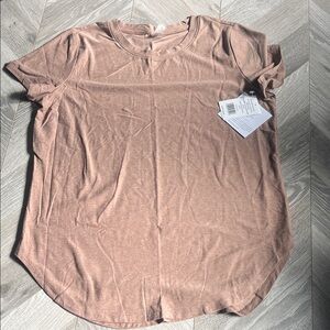 Women's Beyond Yoga Featherweight Spacedye Tan Top